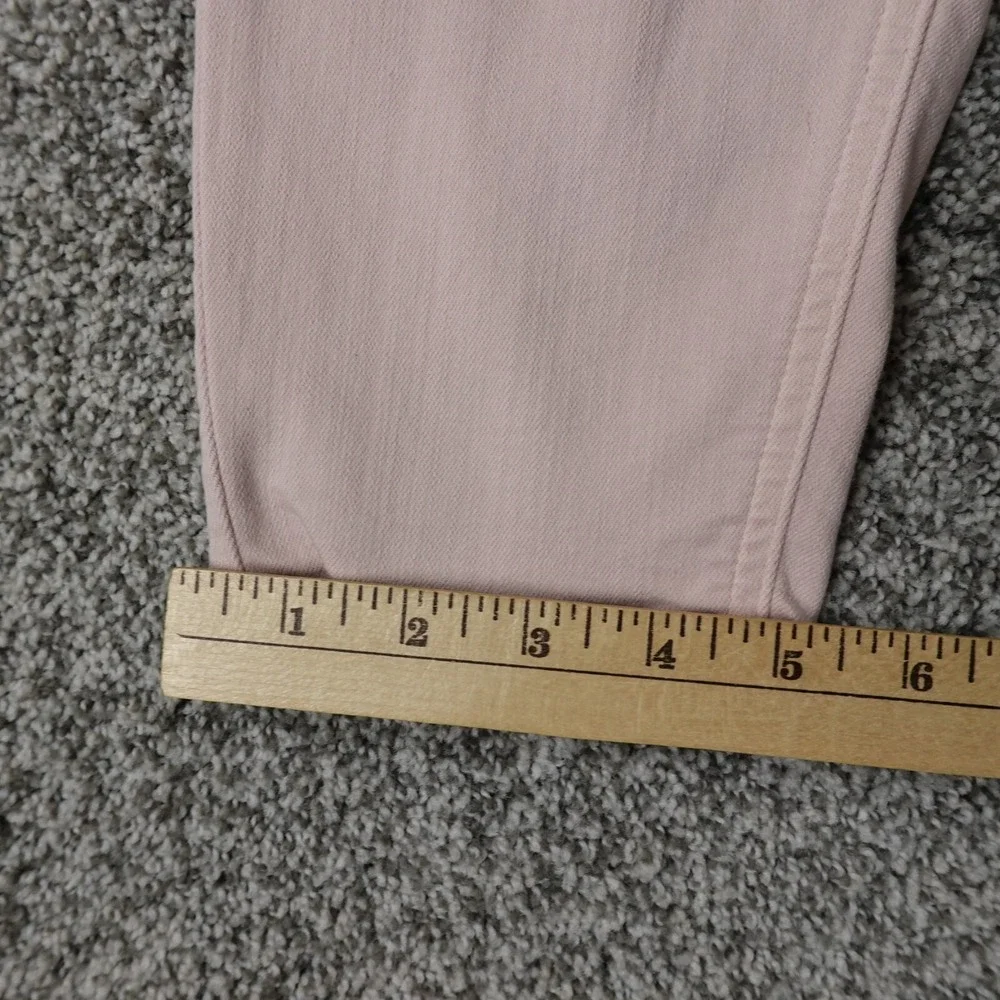 Spanx Pants Womens 30‎ Pink Slim X Cropped Twill Mid Rise Casual Preppy Stretch
